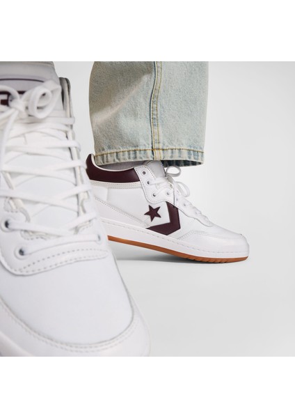 Fastbreak Pro Unisex Beyaz Deri Sneaker indirimleri