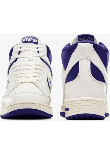 Weapon Unisex Mor Deri Sneaker