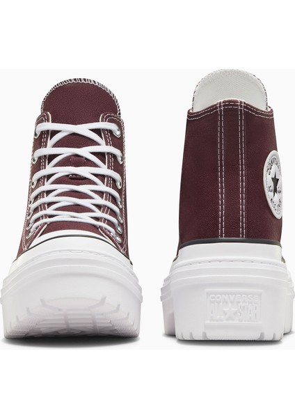 Chuck Taylor All Star Lugged Heel Kadın Bordo Platform Sneaker modelleri
