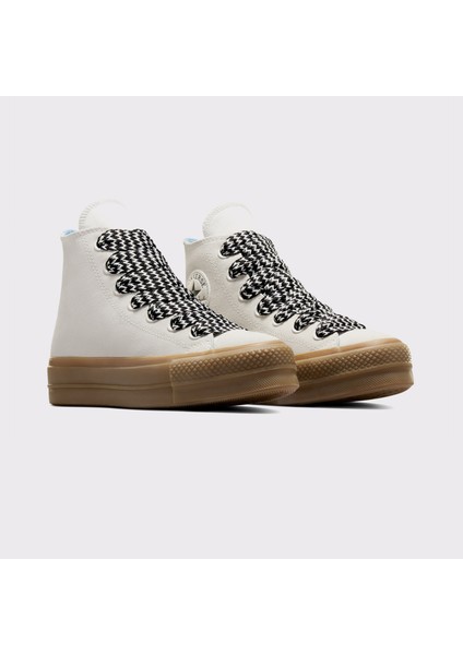 Chuck Taylor All Star Lift Kadın Krem Süet Platform Sneaker fiyatları