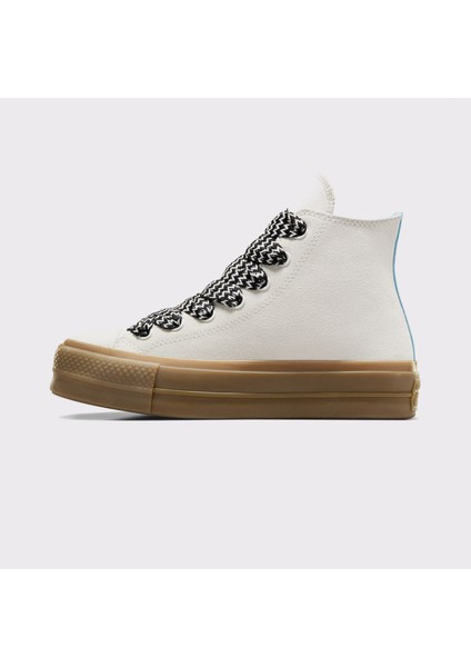 Chuck Taylor All Star Lift Kadın Krem Süet Platform Sneaker indirimleri