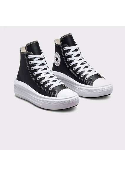 Chuck Taylor All Star Move Platform Foundational Leather Unisex Siyah Sneaker fiyatları