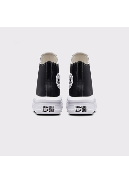Chuck Taylor All Star Move Platform Foundational Leather Unisex Siyah Sneaker modelleri