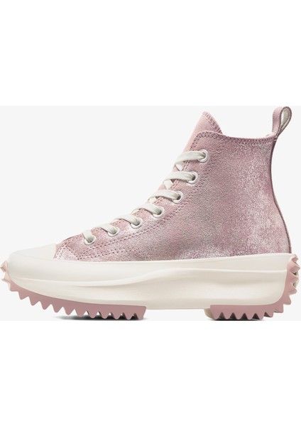 Run Star Hike Unisex Pembe Süet Shimmer Platform Sneaker modelleri