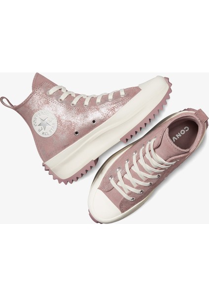 Run Star Hike Unisex Pembe Süet Shimmer Platform Sneaker fırsatları