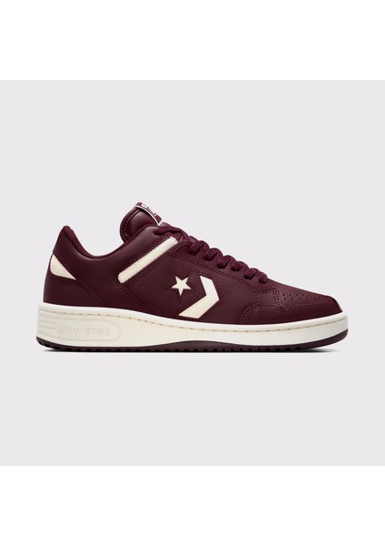 Cons Weapon Unisex Bordo Deri Sneaker