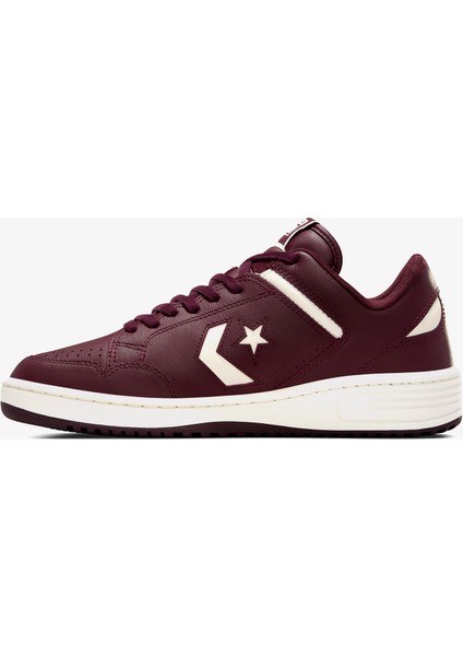 Cons Weapon Unisex Bordo Deri Sneaker modelleri