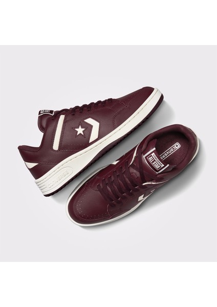Cons Weapon Unisex Bordo Deri Sneaker fırsatları