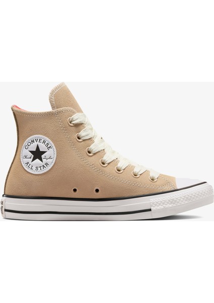 Chuck Taylor All Star Kadın Bej Süet Sneaker