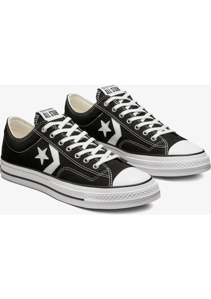 Star Player 76 Premium Canvas Unisex Siyah Sneaker