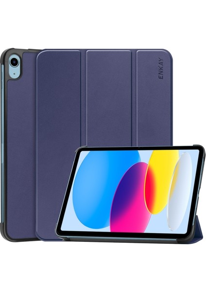 iPad 10TH Gen 10.9 2022 Için Pu Deri Standlı Kılıf (Yurt Dışından)