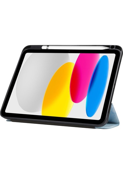 iPad 10. Nesil 10.9 2022 Için Tpu + Pu Koruyucu Tablet Kılıfı (Yurt Dışından)