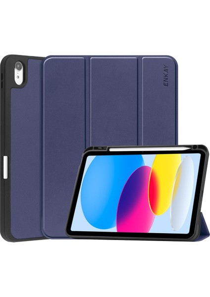 iPad 10.9 2022 Için Pu Deri Akıllı Kılıf (Yurt Dışından)
