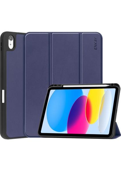 iPad 10.9 2022 Için Pu Deri Akıllı Kılıf (Yurt Dışından)