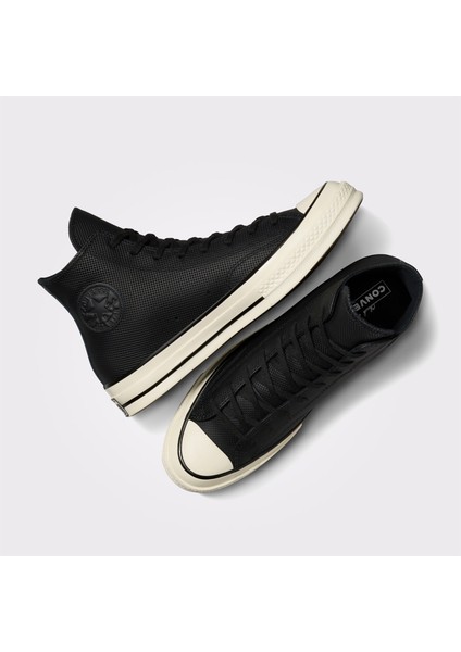 Chuck 70 Unisex Siyah Deri Sneaker