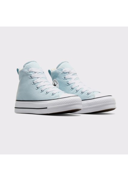 Chuck Taylor All Star Lift Kadın Mavi Platform Sneaker fiyatları