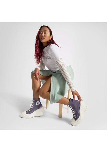Chuck 70 De Luxe Wedge Unisex Mor Platform Sneaker