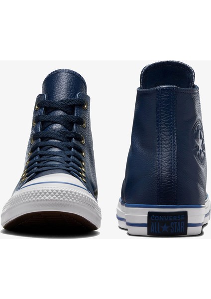 Chuck Taylor All Star Unisex Lacivert Deri Sneaker modelleri