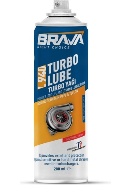 L940 Turbo Lube Madeni Yağ 200 ml
