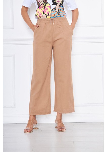 Paça Püsküllü Gabardin Pantolon