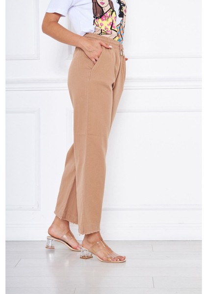Paça Püsküllü Gabardin Pantolon