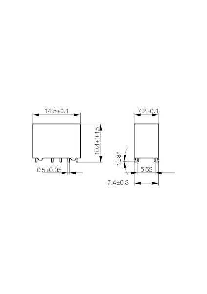 9V Tek Bobinli Çift Kontak Kilitli Röle V23079-C1106-B201