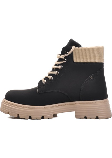 Ayakmod FO223 G Siyah-Bej Kadın Bot fiyatları