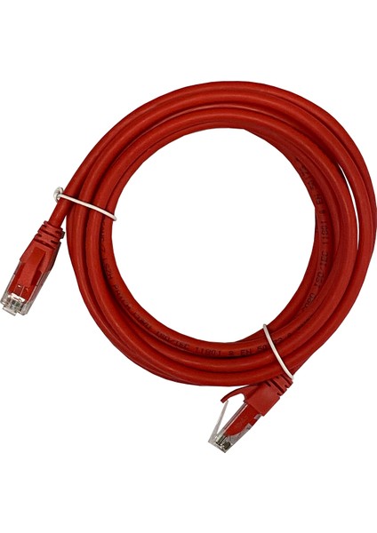 AC-602-030 3 mt Utp Cat6 Patch Kablo Kırmızı Cu, Lszh Awg 26/7 fiyatları