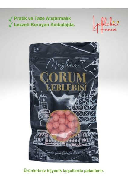 Lüks Çikolata Kaplama Çorum Özel Serisi Çilek Aromalı Leblebi 500 gr fırsatları