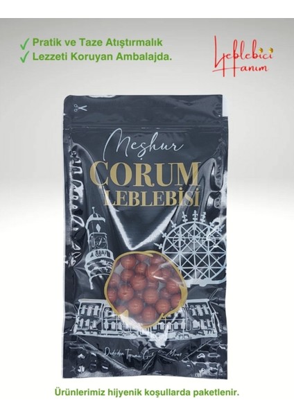 Lüks Çikolata Kaplama Taneli Çorum Özel Serisi Kahve Aromalı Leblebi 300 gr fırsatları