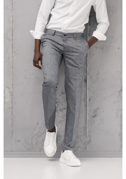 Slimfit Pamuklu Yan Cep Yazlık Gabardin Pantolon