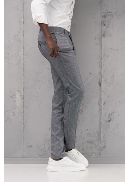 Slimfit Pamuklu Yan Cep Yazlık Gabardin Pantolon