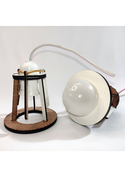 2 Adet Standart LED Ampuller Için Gömme Lamba Duyu 7cm