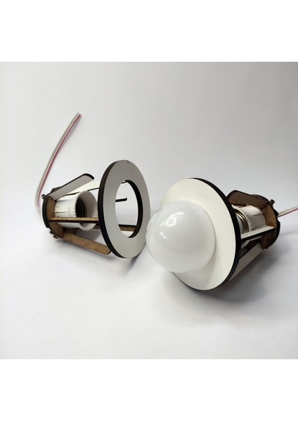 2 Adet Standart LED Ampuller Için Gömme Lamba Duyu 7cm