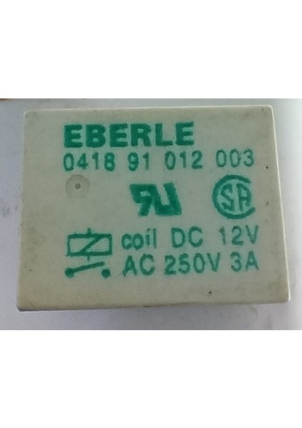 12V Tek Kontak Röle Eberle 0418 91 012 003