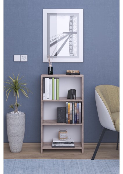 Abete3 Raflı Kitaplık / Atlantik Çam