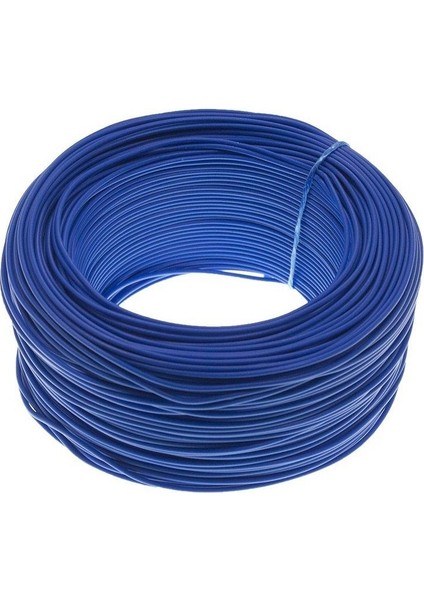 0.22MM Çok Telli Montaj Kablosu 1mt Mavi