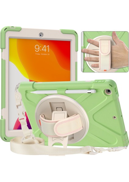 Ipad 10.2 2021/2020/2019 Silikon + Pc Kılıfı Için (Yurt Dışından)