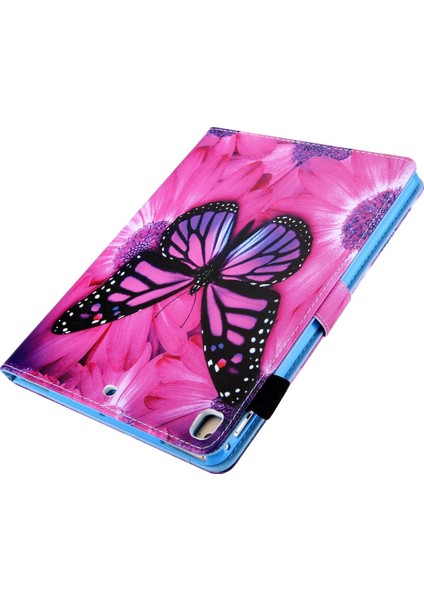 iPad 10.2 Için 2021/2020/2019 Renkli Çizim Desen Yatay Çevirme Deri Kılıf Tutucu ve Kart Yuvaları ve Fotoğraf Çerçevesi (Yurt Dışından) fırsatları