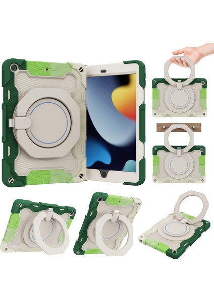 iPad 10.2 2021 Için Kontrast Renkli Kılıf (Yurt Dışından)