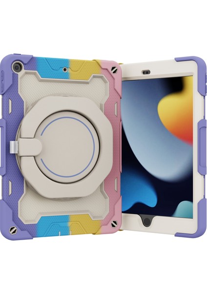 iPad 10.2 2021 Için Kontrast Renkli Kılıf (Yurt Dışından) modelleri
