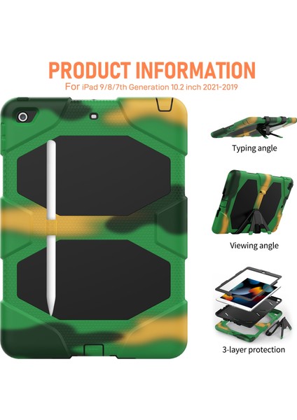 iPad 10.2 2021/2020/2019 Için Silikon + Pc Kılıfı (Yurt Dışından) indirimleri