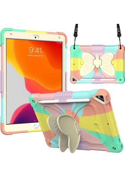 Pc + Silikon Kılıf iPad 10.2 2021 & 2020 & 2019 / Air 3 10.5 Inç (Yurt Dışından)