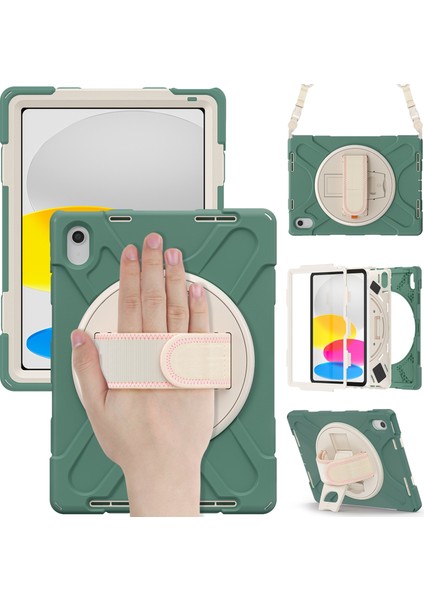 iPad 10. Nesil 10.9 2022 Için Ağır Hizmet Tipi Sağlam Tablet Kılıfı (Yurt Dışından)
