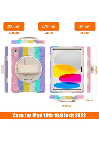 iPad 10. Nesil 10.9 2022 Için Ağır Hizmet Tipi Sağlam Tablet Kılıfı (Yurt Dışından) fiyatları