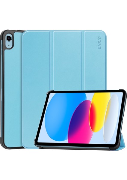 iPad 10TH Gen 10.9 2022 Için Pu Deri Standlı Kılıf (Yurt Dışından)