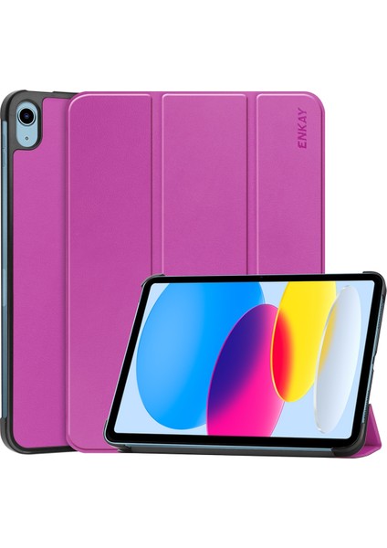 iPad 10TH Gen 10.9 2022 Için Pu Deri Standlı Kılıf (Yurt Dışından)