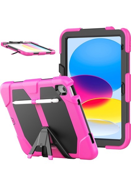 iPad 10. Nesil 10.9 2022 Için Sağlam Silikon Pc Tablet Kılıfı (Yurt Dışından)