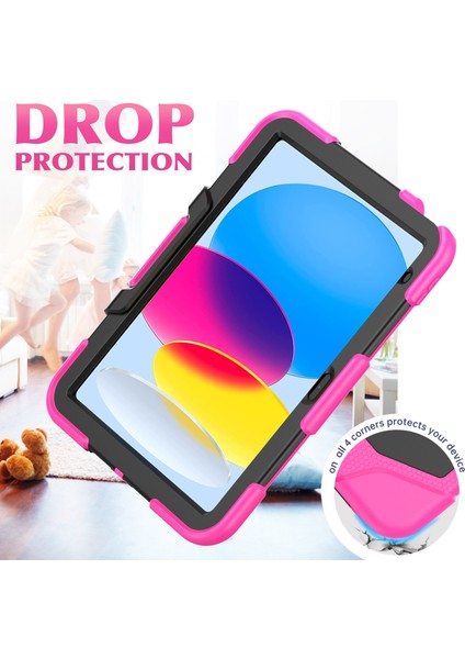 iPad 10. Nesil 10.9 2022 Için Sağlam Silikon Pc Tablet Kılıfı (Yurt Dışından)