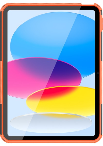iPad 10. Nesil 10.9 2022 Için Lastik Dokusu Tpu+Pc Kılıfı (Yurt Dışından)
